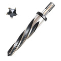 DKIBBITH 15/16" Bridge Construction Reamer Drill Bit, M2 HSS Taper Chucking Reamer for Steel Alloy Metal Wood Plastic, 1/2" Non-Slip Shank, 5-Spiral Flutes Car Reamer, to Align or Enlarge Holes, 24mm - size: 15/16"
