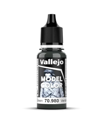 Vallejo Black Green Model Color Paint, 17ml - color: Black Green