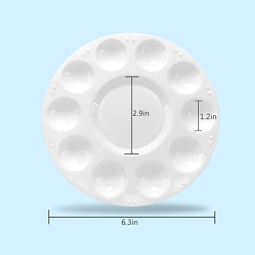 Hulameda 80pcs Paint Tray Palettes,Paint Palettes - color: 80pcs