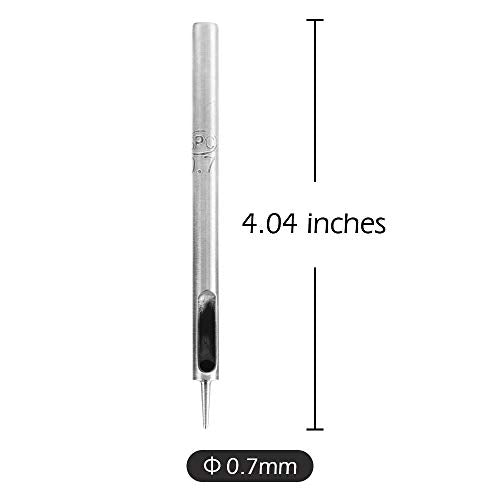 WUTA SPC Hole Punch 0.7mm Leather Hollow Punch Steel Puncher for Belt Watch Band Gasket - color: 0.7mm