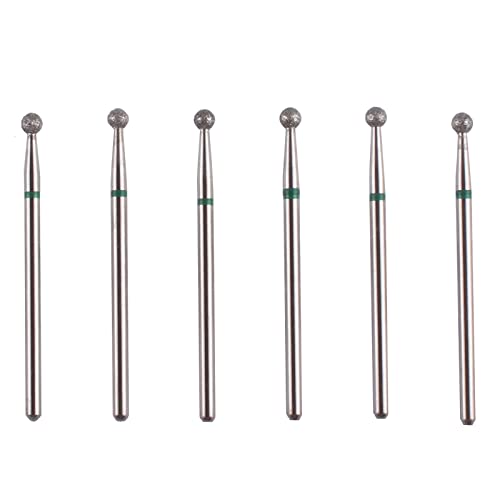 6pcs Ball Head Cuticle Nail Drill Bits for Nail Prep (φ3.0mm) - size: Ball 3.0mm