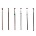 6pcs Ball Head Cuticle Nail Drill Bits for Nail Prep (φ3.0mm) - size: Ball 3.0mm