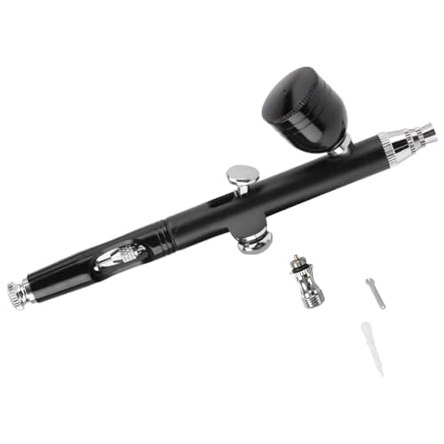 Airbrush Kit, Dual Action 0.3mm Gravity Feed for Nail Art & Models