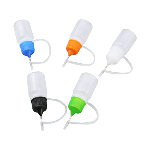T Tulead 5ML Plastic Precision Tip Applicator Bottles, 10PCS - style: Transparent, 5ml