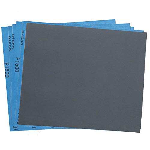 LotFancy 1500 Grit Sandpaper, 9 x 11 30PCS Dry Wet Sand Paper, Silicon Carbide Sanding Sheet for Automotive Wood Furniture Metal Sanding, Polishing, Finishing - size: 1500 Grit