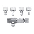 Airbrush Quick Disconnect Adapter Set, 1/8'' Fittings with 4 Male and Female Fittings, for Airbrush and Compressor
