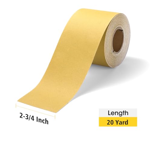 S SATC 240 Grit PSA Longboard Sandpaper 20 Yard Long Continuous Roll, 2-3/4" Wide Self Adhesive Stickyback Sanding Sheets for Automotive, Hand Sanding Blocks,Woodworking, Metal, Plastic - size: 240 Grit Zirconia Alumina