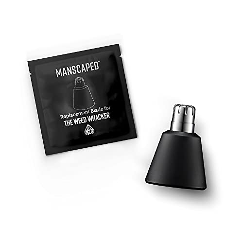 MANSCAPED® The Weed Whacker® Replacement Blade Cartridge for Electric Nose and Ear Hair Trimmer, Hygienic Twist-On Replaceable Clipper Blades, Sharp Dual Rotary Blade for Precision Cutting, 1 Pack - size: Weed Whacker Replacement Blade