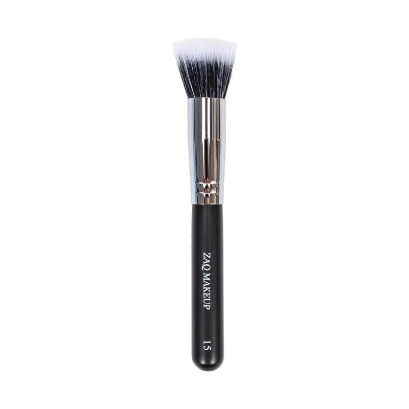 ZAQ Large Premium Stipple Brush, Best Liquid Foundation Brush, Blending Make Up Brush - style: Large Stipple Brush