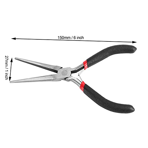 JOIKIT 10 Pack 6 Inch Extra Long Needle Nose Pliers, Mini Precision Needle Nose Pliers Set Repair Tool for Wire Wrapping, Jewelry Making, DIY Crafts, Electronic Repair