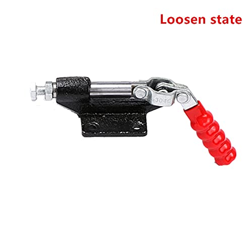 Push Pull Toggle Clamp, 500Lbs Holding Capacity 32mm Plunger Stroke, Quick Release Adjustable Clamp for Woodworking Welding Fixed - size: 304C