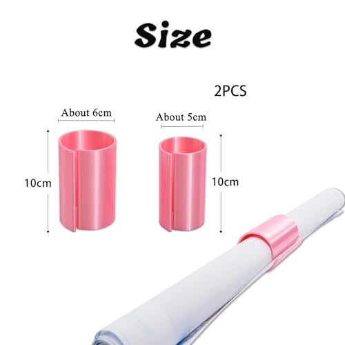 HOZOE Diamond Painting Canvas Roll Holder,Fixed Scroll Anti-Roll Bracket,Diamond Scroll Ring Storage Tool,Diamond Painting Art Accessories,3D Printing,2-Pack (pink) - color: pink