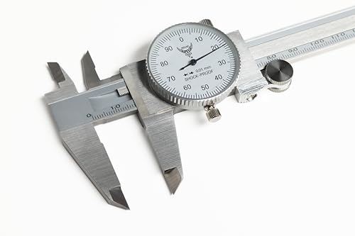 PEC Dial Caliper 0-150mm, Stainless Steel Precision Measuring Tool - size: 0-150mm