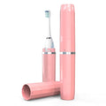 Long Ventilated Electric Toothbrush Travel Case, Portable Holder, Fits Most Standard Straight Electric Toothbrushes (Pink)