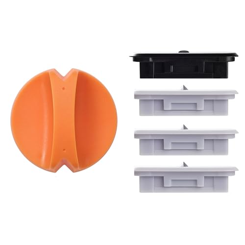 4-Pack Trimmer Replacement Blades for Fiskars Paper Trimmer, Replacement Blade for All Series of Fiskars/Portable&Precision Trimmer,Arts and Crafts,3 Cutting&1 Scoring Blades,a Slider,Orange - style: Orange (4 Blades)