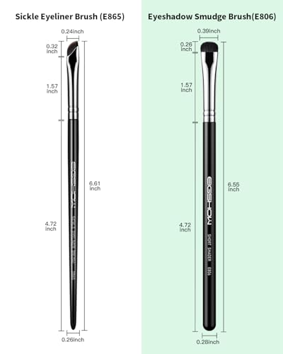 EIGSHOW Eyeshadow Smudge Brush & Eyeliner Brush - color: Black+E806