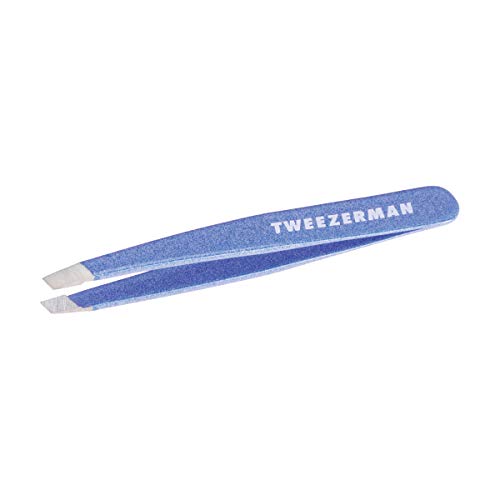 Tweezerman Mini Slant Tweezer –Tweezerman Tweezers for Eyebrows Granite Sky - color: Granite Sky