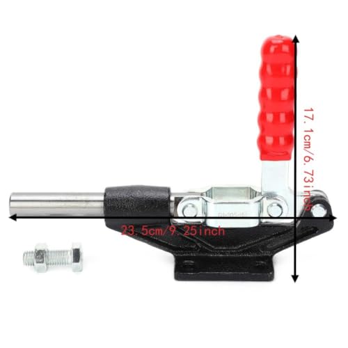 Welding Toggle Clamp GH-305-HM, Horizontal Push Pull Fixture with 680kg Holding Force, for Woodworking, Welding Jig, Lathe, Circuit Board Assembly