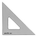 Pacific Arc's Scholastic Triangle - 12 inch - Smoke - 45/90 Angle - Polystyrene - Inking Edge - Technical Drawing Tools, Drafting, Architect and Engineering. - style: 12 inch, 45/90