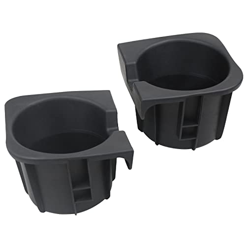 Osompar Cup Holder Insert (Pair) Compatible with 2005-2015 Toyota Tacoma Replaces 66991-04012 66992-04012