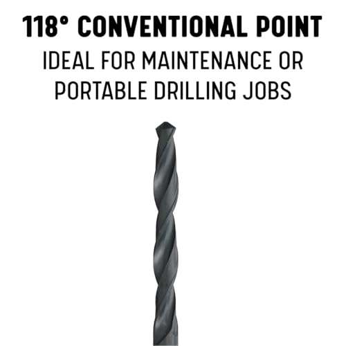 Drill America 1/32" High Speed Steel Left Hand Drill Bit (Pack of 12), DWDLH Series - size: 1/32"