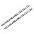 uxcell Solid Carbide Drill Bits, 2.2mm C2/K20 Tungsten Carbide Jobber Drill Bits Straight Shank Drilling Tool for Stainless Steel Aluminum Iron Metal Plastic 2pcs - size: 2.2mm