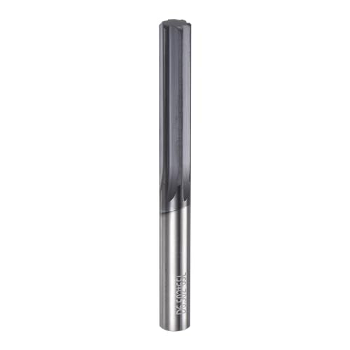 HARFINGTON Carbide Chucking Reamer 0.256"(6.5mm) Dia Straight Flute Straight Shank Machine Reamer Tool for Metal and Lathes CNC Machining Centers, Black - size: 0.256"