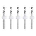 uxcell PCB Drill Bits 2.6mm Tungsten Carbide Rotary Tool Jewelry CNC Engraving Print Circuit Board Micro Drill Bits 1/8 Inch Shank 5 Pcs - color: White, size: 2.6mm