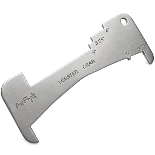 AirFly 5-in-1 Aluminum Crab and Lobster Gauge for Dungeness & Blue Crab
