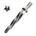 DKIBBITH 13/16" Bridge Construction Reamer Drill Bit, M2 HSS Taper Chucking Reamer for Steel Alloy Metal Wood Plastic, 1/2" Non-Slip Shank, 5-Spiral Flutes Car Reamer, to Align or Enlarge Holes, 21mm. - size: 13/16"