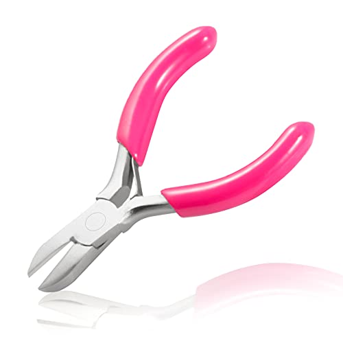 Mini Diagonal Cutters 3 Inches Side Cutting Pliers Diagonal Cutting Plier Wire Cutters for Jewelry Making Beading Repair Supplies Mini Pliers for Jewelry Making Supplies - style: Diagonal Pliers