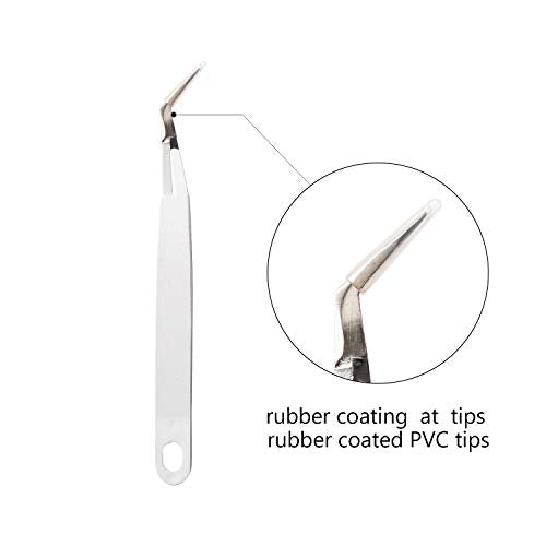 Craft Weeding Tools,Vinyl Weeder Basic Tool for Silhouettes, Cameos, Lettering (White Cross Locking Tweezers) - color: White Cross locking Tweezers