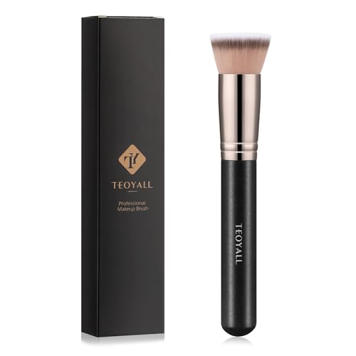 TEOYALL Kabuki Foundaiton Brush, Flat Top Dense Buffing Brush for Liquid - style: Kabuki Foundation
