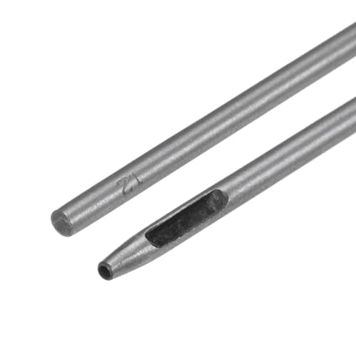 HARFINGTON Hollow Punch for Leather 1.2mm Round Hole Punch Tool for Belt Puncher Carbon Steel Single Punch for Watch Belts Cut Leather Craft Rubber Paper Fabric Plastic Soft Material - size: 1.2mm