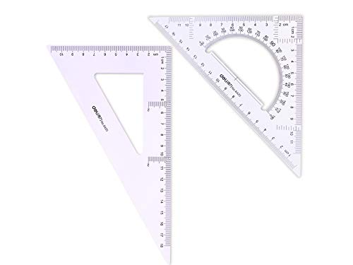 Large Triangle Ruler Square Set,Triangle Protractor,2 pieces - size: size 1
