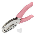 Handheld Hole Paper Punch, Heart, 1/4 Inch - size: Heart