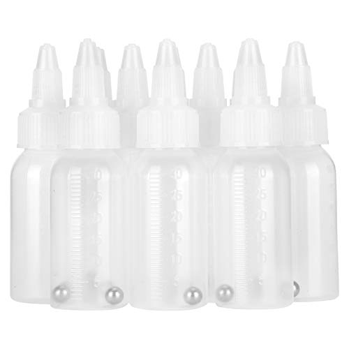 Ranvo Plastic Jar Bottles, 30ml Empty Airbrush Bottles with Scale for Adding Pigment