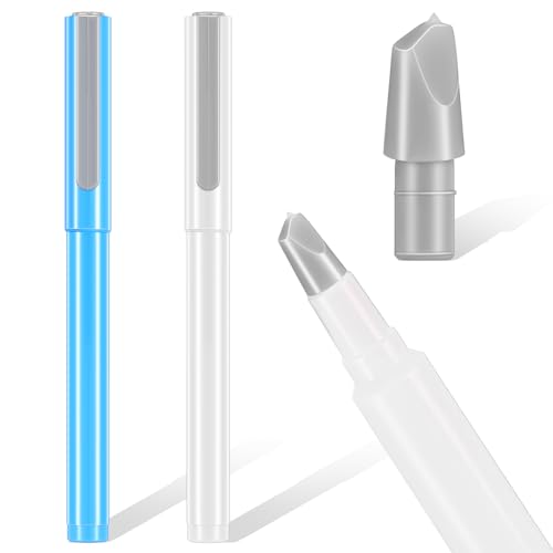 Tarpop 2 Pcs Ceramic Blade Cutter Pen, Diamond Painting Knife, Blue, White - color: Blue, White