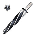 DKIBBITH 1-1/16" Bridge Construction Reamer Drill Bit, M2 HSS Taper Chucking Reamer for Steel Alloy Metal Wood Plastic, 1/2" Non-Slip Shank, 5-Spiral Flutes Car Reamer, to Align or Enlarge Holes, 27mm - size: 1-1/16"