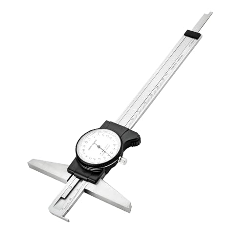 0-150 mm Professional Hook Depth Measuring Calipers, 0.02 mm Ultra Precision, Precision Measuring Tools DRINYOUNG(0-150 mm (Depth dial Caliper with Hook)) - size: 0-6" (Depth Dial Caliper with Hook)