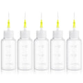 30cc Needle Tip Glue Squeeze Bottle Precision Tips Applicator Bottles 5 Pcs - size: 30cc Needle Bottle (5 Pack)