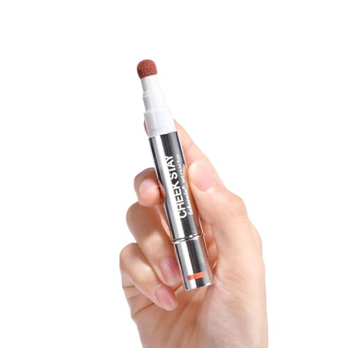 Liquid Blush for cheeks, High Pigment Buildable Long Lasting Blush Cream for radiant flushed cheeks, Natural Dewy Finish (#5 Warm brick, 1 PC) - color: #5 Warm brick