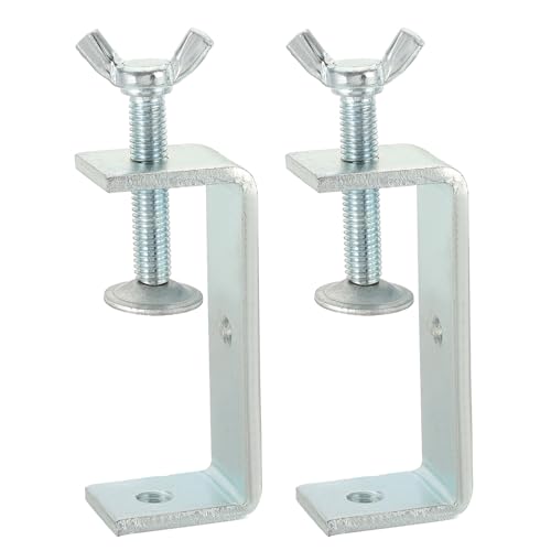 HARFINGTON 2pcs Carbon Steel C Clamps 85mm Adjustable Mini Tiger Clamp - size: 85mm