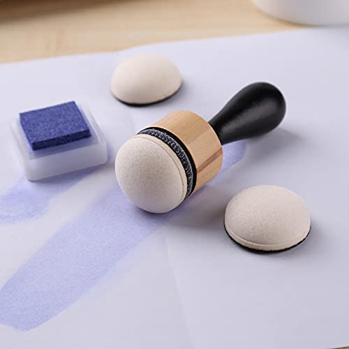 CYFUN DESIGN 20PCS Mini Ink Blending Tools Foam Replacement Foams for DIY Scrapbooking Paper Crafting Handmade Crafts Scrapbooking Supplies Crafting Projects - color: 20pcs Semicircle Foam Refills