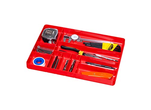 Ernst 10 Compartment Drawer Organizer: Heavy Duty Stackable Tray for Garage Tool Organization - Low-Profile Toolbox Storage - Bolts, Tools, Parts, Easy to Clean – High Visibility - Made in the USA
