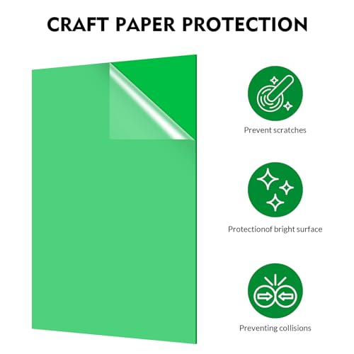 Laser Engraving Blank Green ABS Double Color Plastic Sheet (Green) - color: Green