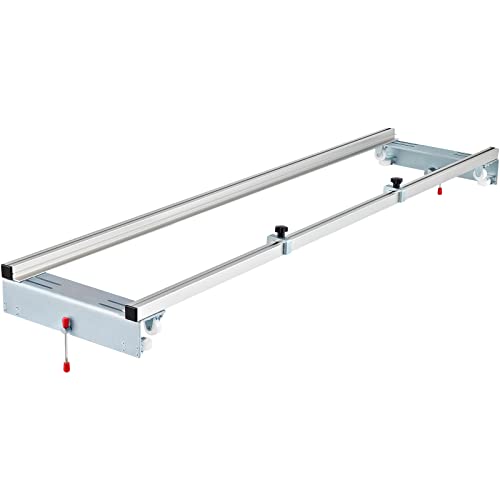 VEVOR Router Sled, 64 inches / 162.6cm Width, Slab Guide Jig for Woodworking with Locking Function, Portable and Easy to Adjust, Trimming Planing Machine for Wood Flattening, Home DIY