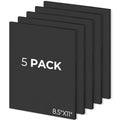Mat Board Center 8.5x11 Black Foam Boards Pack of 5, 3/16" Thick - color: Black, size: 8.5x11