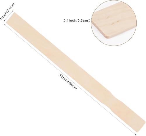 60 Pcs Wooden Paint Stirrers,12 Inch Mixing Sticks