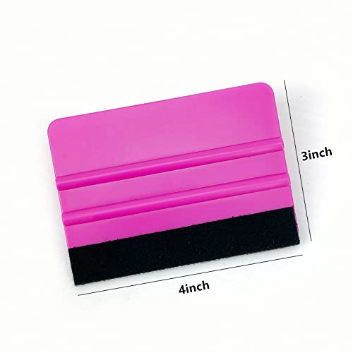 Umaki 8.3inch Large Vinyl Wrapping Felt Squeegee with 4inch Vinyl Squeegee Applicator for Fastly Installing Vehicle Tinting Film Graphic or Wallpaper,3pack - color: Green